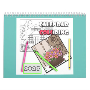 Kalender , Färbung , 2024