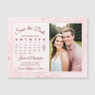Kalender & Foto Magnet zum Speichern des Hochzeits