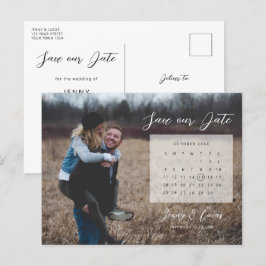 Kalender Foto Save the Date Einladung Postkarte