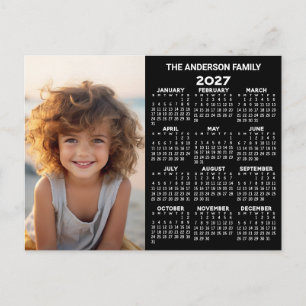 Kalender - Foto Volljahresansicht Modern Postkarte