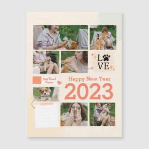 Kalender-FotoCollage Magnetkarte