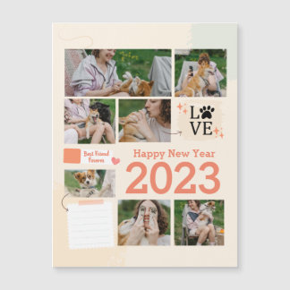 Kalender-FotoCollage Magnetkarte