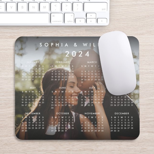 Kalender für Personalisierte benutzerdefinierte Fo Mousepad (Von Creator hochgeladen)