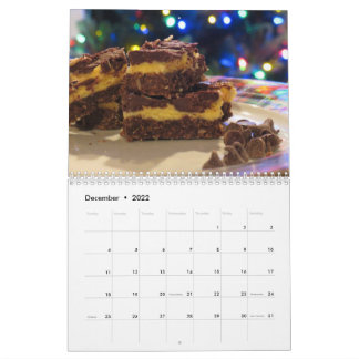 Kalender für süße Lebensmittel