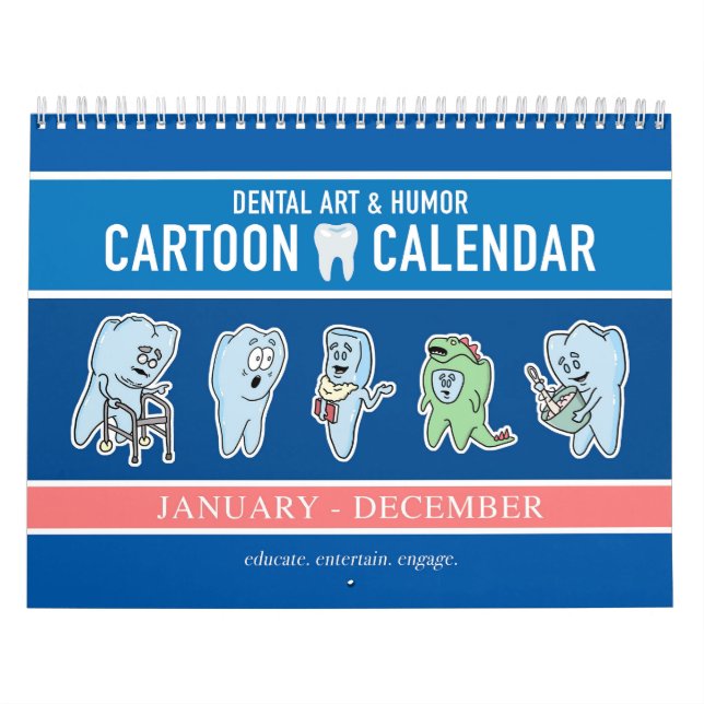 Kalender für zahnärztliche Comicen und Cartoon (Titelbild)