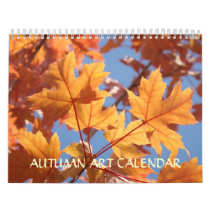KALENDER-HERBST Kalender FALL-KUNST Blätter