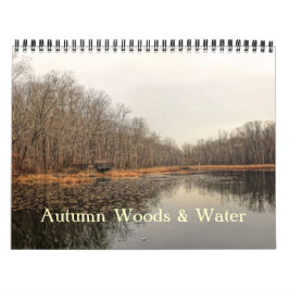 Kalender - Herbstwald und Wasser