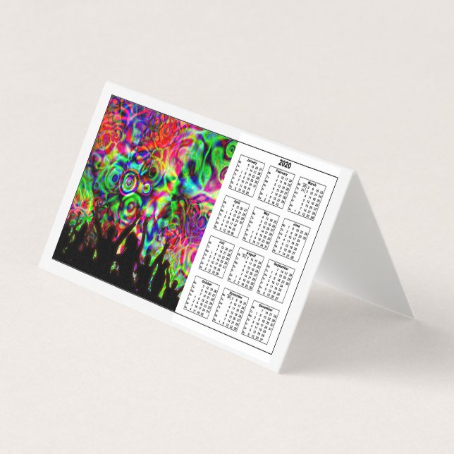Kalender im Volljahr 2020 (Vorderseite)
