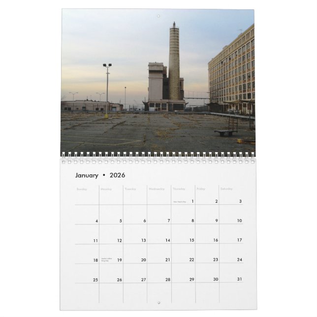 Kalender: Industrielles Brooklyn Kalender (Jan 2026)