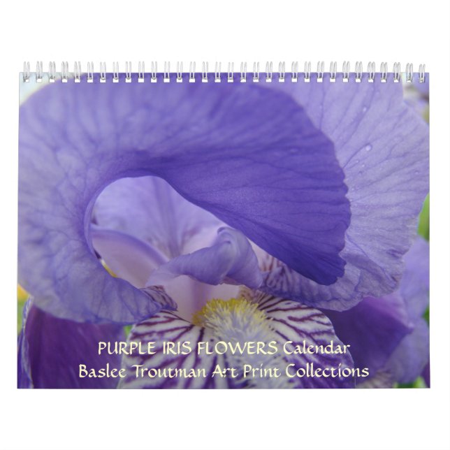 KALENDER Irises Kalender-lila Iris-Blumen (Titelbild)