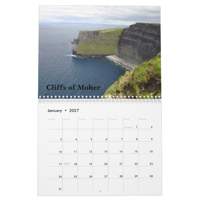 Kalender Irlands 2010 (Jan 2027)