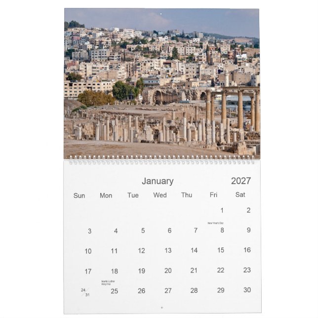 Kalender Jordanien 2016 (Jan 2027)