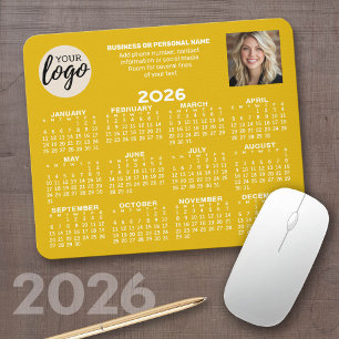 Kalender - Logo, Foto, Geschäftskontakte Senf Mousepad