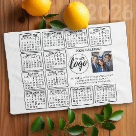 Kalender - Logo, Foto Geschirrtuch