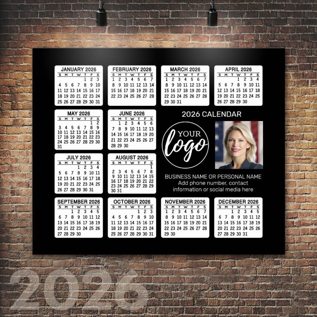 Kalender - Logo, Foto Poster (2026 Calendar Poster)