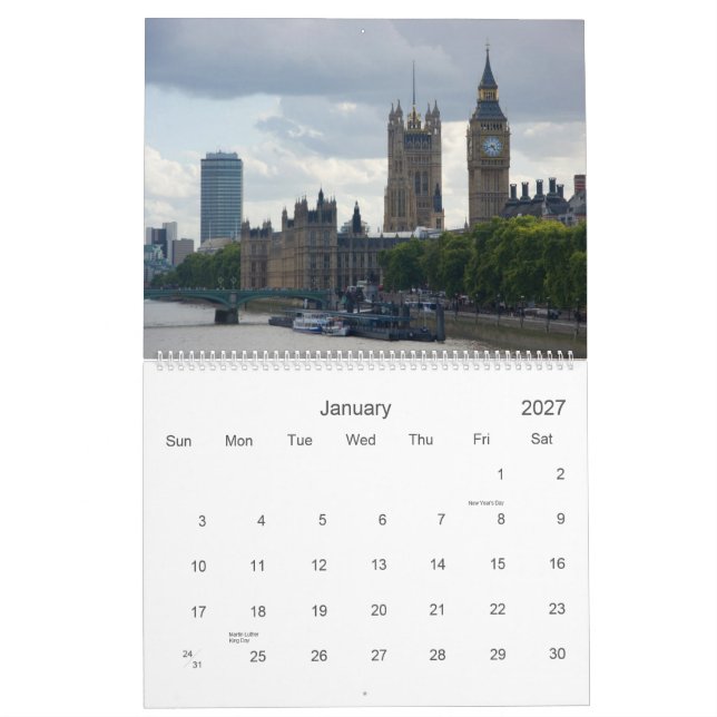 Kalender Londons 2010 (Jan 2027)