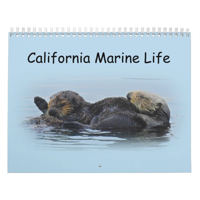 Kalender, Meeresflora und -fauna, Kalifornien Kalender (Titelbild)