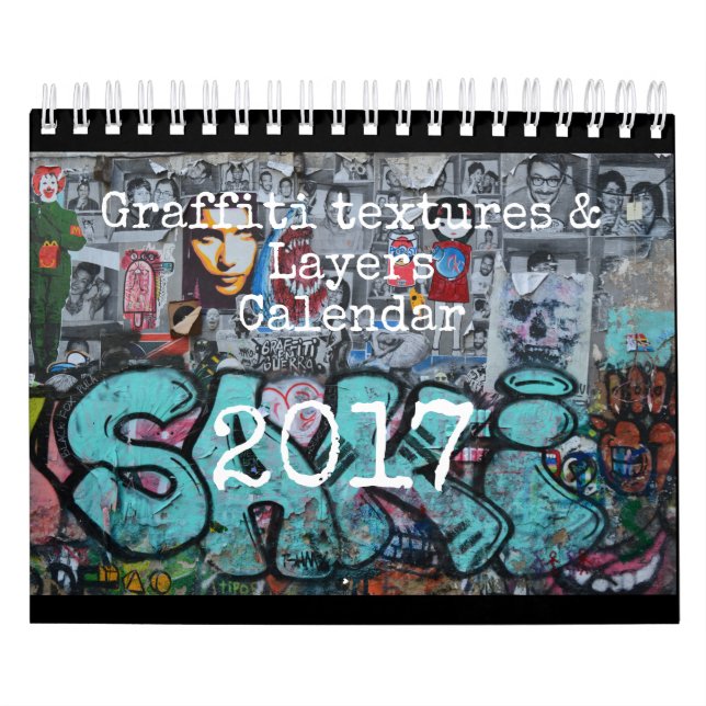 Kalender mit 2017 Graffiti (Titelbild)