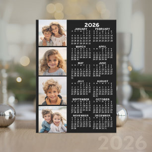 Kalender mit 4 Fotomaterial auf Karte