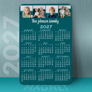 Kalender mit 4 Fotos Magnet