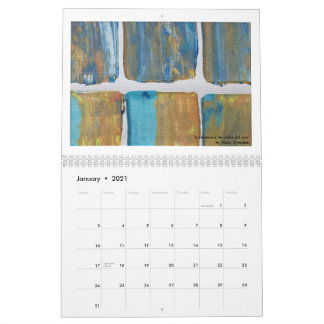 Kalender mit brillanter Kunst und Tipps für Kreati