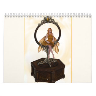 Kalender mit farbigen Fairies
