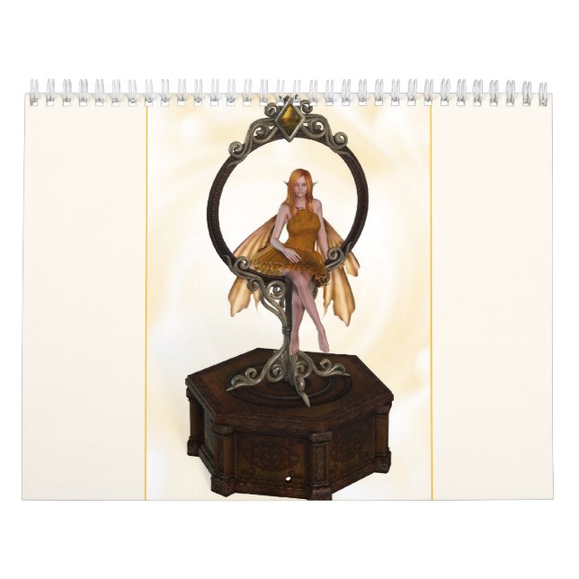 Kalender mit farbigen Fairies (Titelbild)