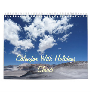 Kalender mit Feiertagen - Wolken