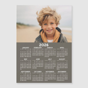 Kalender mit Foto - Volljährige Magnetkarte
