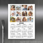 Kalender mit Foto - Vollständige Jahresansicht Magnetisches Trockenlöschblatt<br><div class="desc">Fügen Sie diesem Kalender 12 Fotos hinzu und verwenden Sie ihn ganzjährig auf Ihrer Zuhause. Verwenden Sie Fotos, die in Quadrate geschnitten wurden, um die besten Ergebnisse zu erzielen. Ein sehr nützlicher Artikel für Schule oder Zuhause. Eine Standardsuche nach Ihrem Zuhause-Büro oder Schulfach. Hier sehen Sie eine komplette Jahresansicht aller...</div>