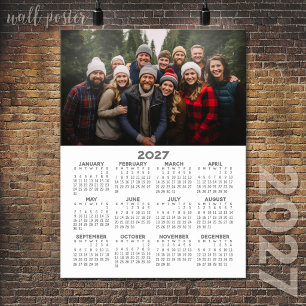 Kalender mit Foto - Vollständige Jahresansicht Poster
