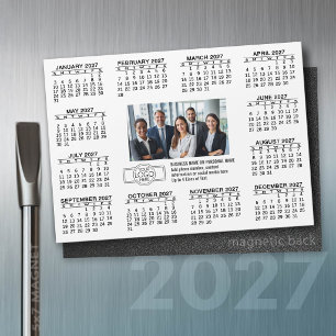 Kalender mit Logo Kontakt-Magnet Magneteinladung