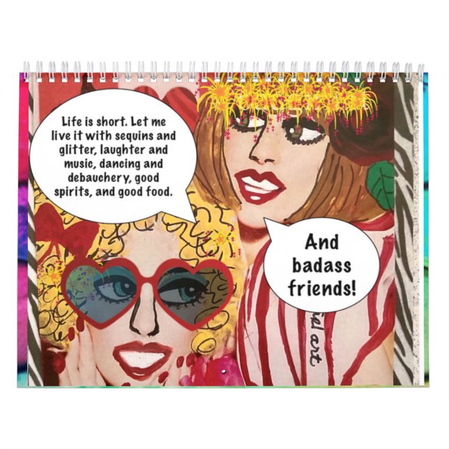 KALENDER MIT SCHLECHTER MÄDCHENKUNST (Titelbild)