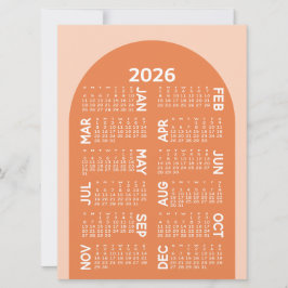 Kalender - Mod arch retro coral downloaden Feiertagskarte
