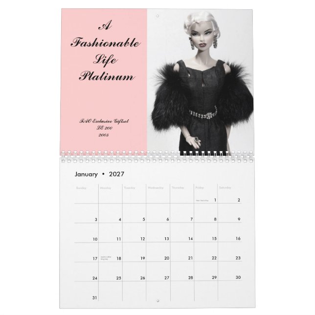 Kalender Mode-Abgabe-Vanessa 2009 (Jan 2027)