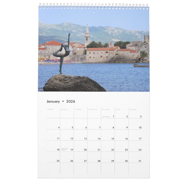 Kalender Montenegros 2012 (Jan 2026)