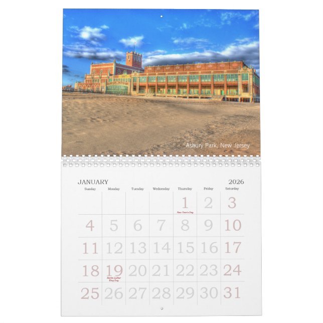 Kalender-New-Jersey Ufer-Strand-Fotografie Kalender (Jan 2026)