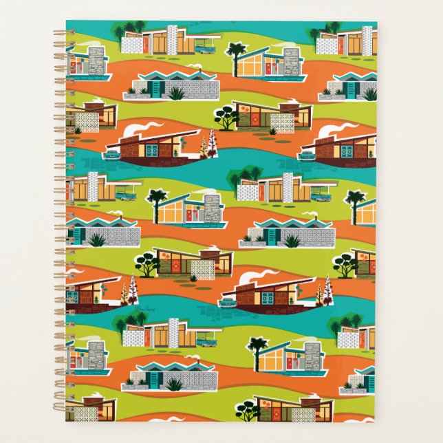 Kalender-Planer für moderne Häuser Mitte des Jahrh Planer (Vorderseite)