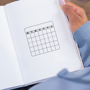 Kalender, Planer, Journal Gummistempel