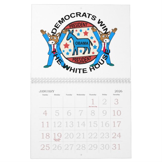 KALENDER PRÄSIDENTEN-OBAMA WINS (Jan 2026)