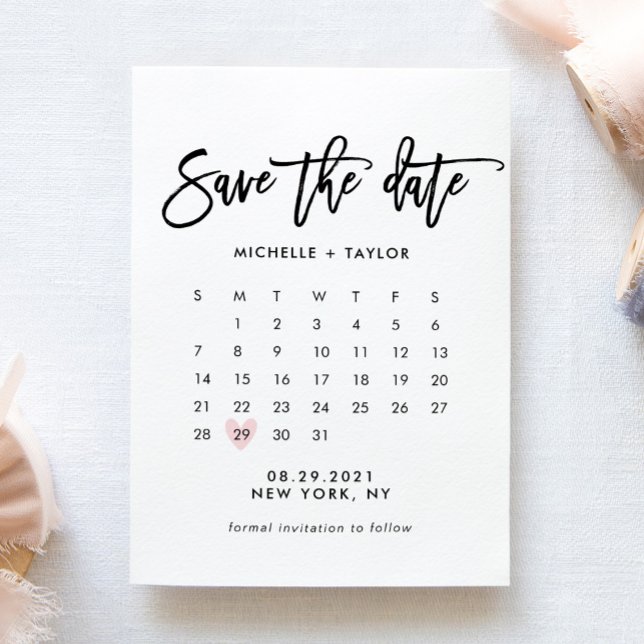 Kalender Save the Date Karte (Von Creator hochgeladen)