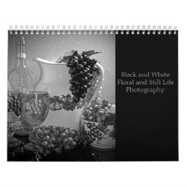 Kalender Schwarz & Weiß Blüten und Stillleben