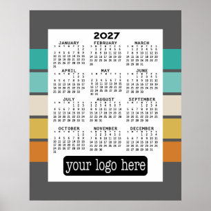 Kalender - Schwarz-weiße Grundvoraussetzung Poster