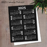 Kalender: Schwarzweißnamen Postkarte<br><div class="desc">Ein Schwarzweißkalender 2025 - aber ein nicht-traditioneller Look mit modernem Schriftart und seitlich verrechneten Namen.</div>