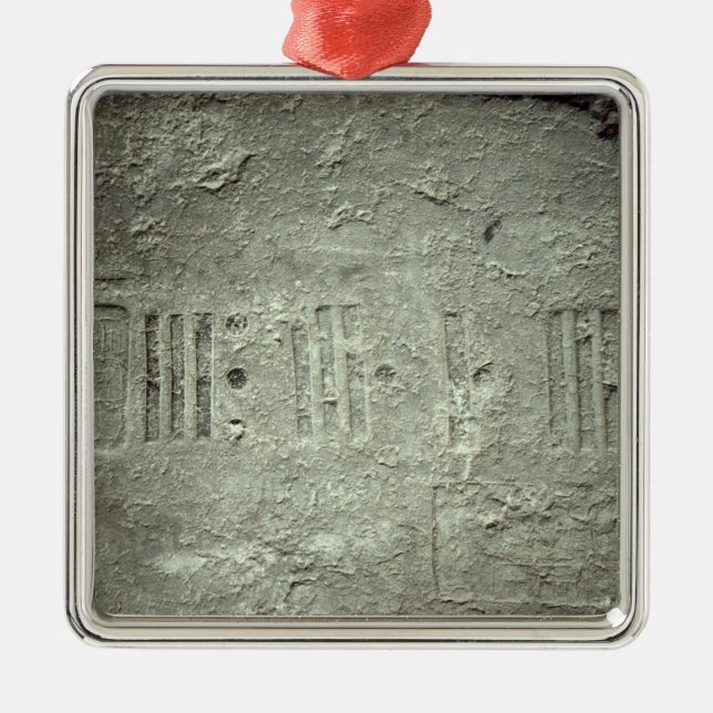 Kalender Silbernes Ornament (Vorne)