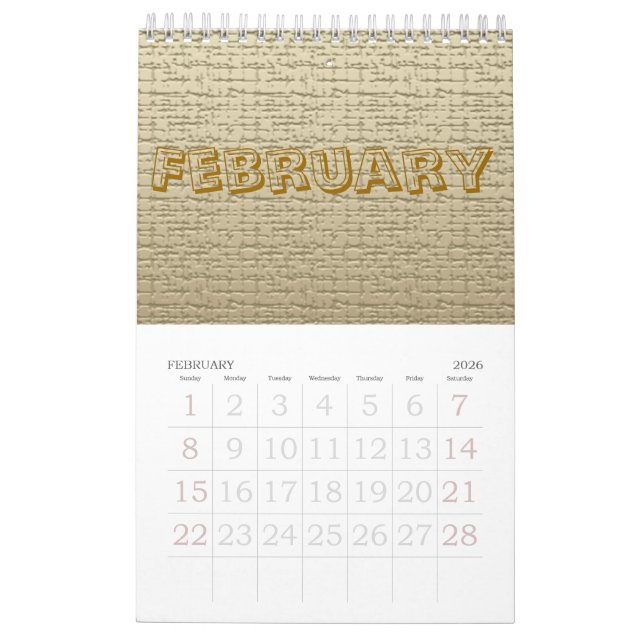 Kalender - Texturen (Feb 2026)