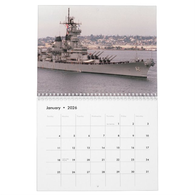 Kalender USSs New-Jersey (Jan 2026)