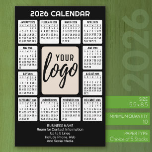 Kalender Vertikales Logo - Geschäftliche Kontaktda Briefpapier