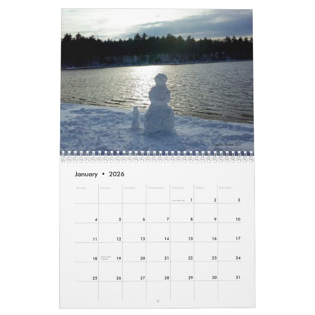Kalender Walden Teich-2014 mit Thoreau Zitaten (Jan 2026)