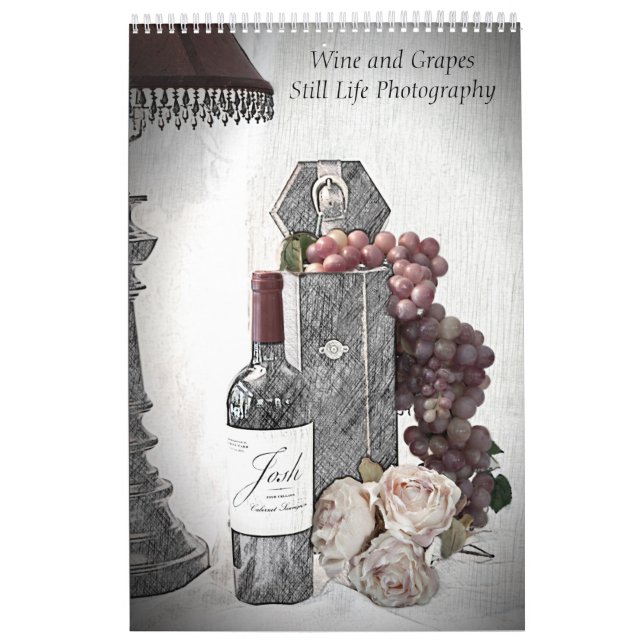 Kalender Wein & Trauben Stillleben Fotografie (Titelbild)